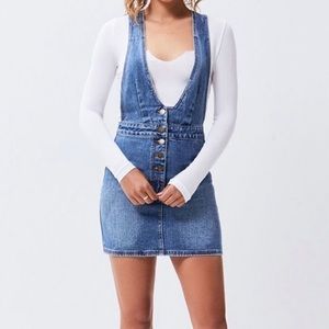 Billabong Warming up Indigo Jean Dress denim overall Size XS